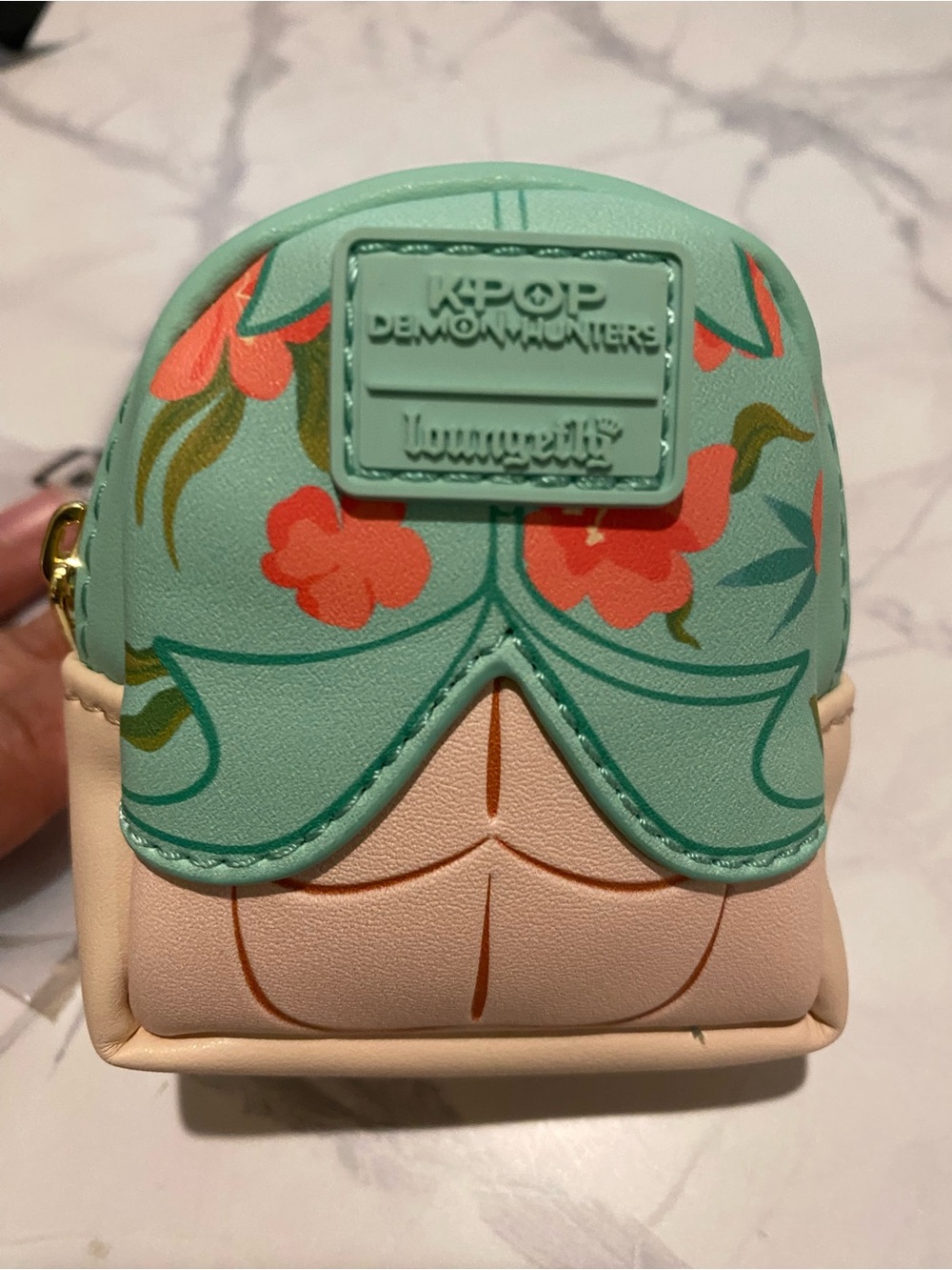 Loungefly Floral Mint and Cream Mini Coin Bag